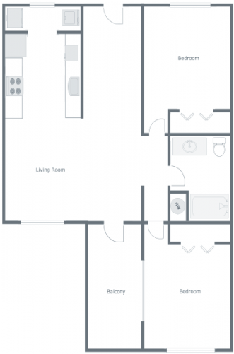 Enlarge Reduce - Floor Plan (667x500), Png Download