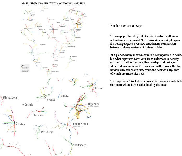 North American Subways - North America (792x612), Png Download