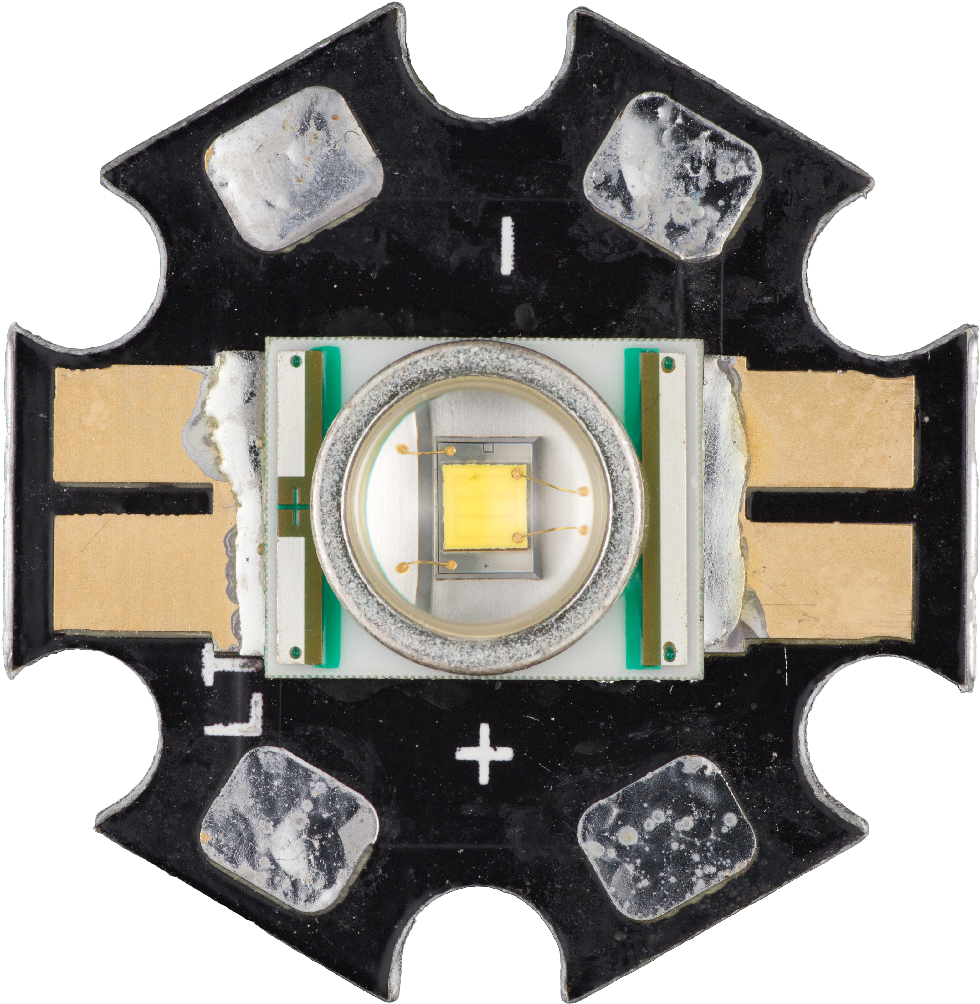 Cree Xlamp Xr-e 7090 Q4 On Star Top View - Optical Disc Drive (3235x3308), Png Download