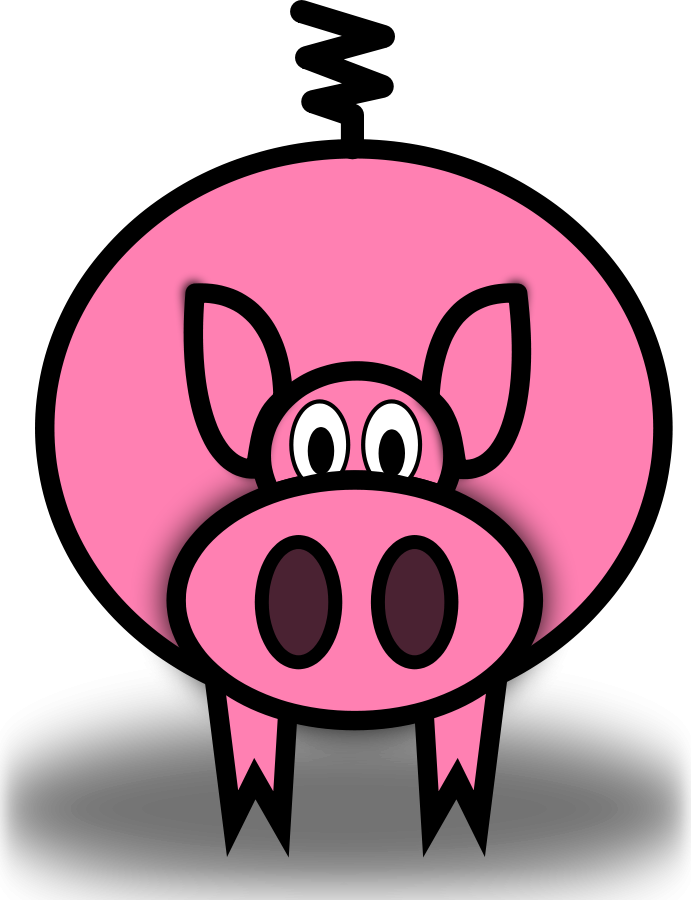 This Free Clipart Png Design Of Pig Clipart (691x900), Png Download