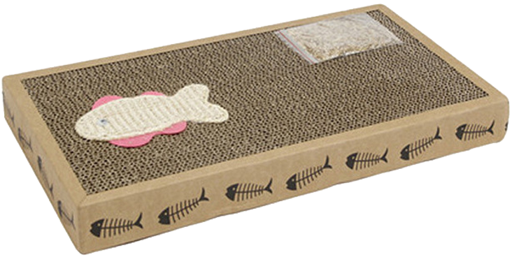 Cat Scratch Board Corrugated Paper Cat Claw Board Cat - Cat (800x800), Png Download