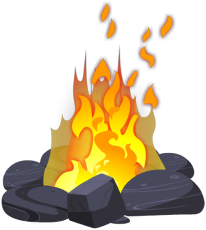 The Mill Wheel Country Pub And Restaurant - Campfire Transparent (504x504), Png Download