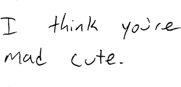 Boy Cute Girl Love Quote Transparent Typography - Handwriting (500x286), Png Download