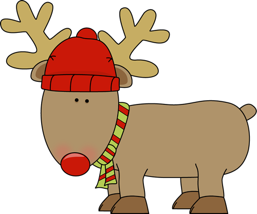 Reindeer Ears Cliparts - Reindeer Clipart (500x416), Png Download