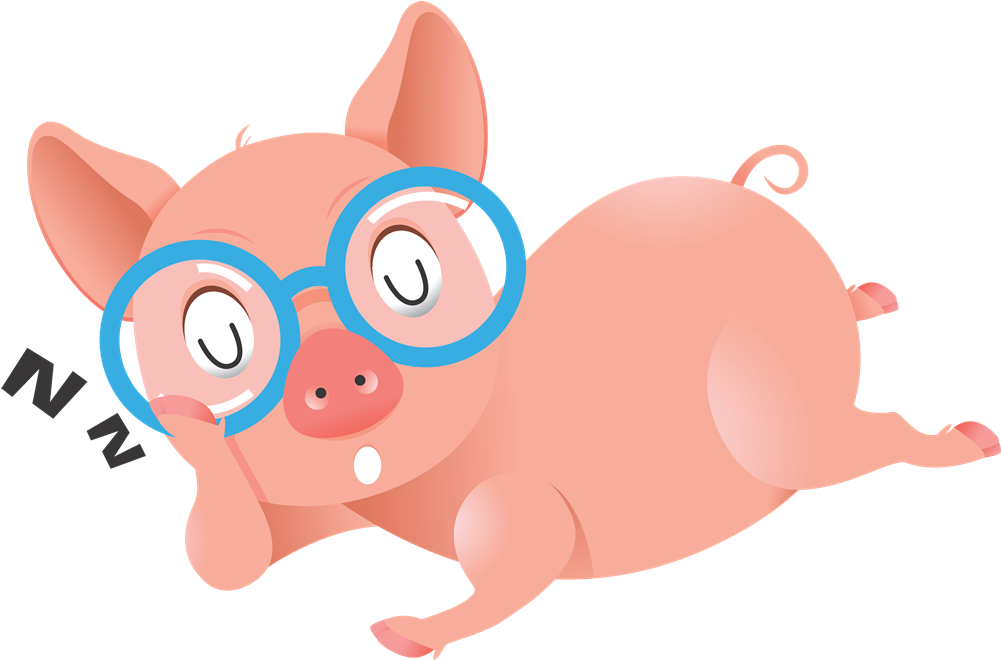 Cute Pig Face Clip Art - Funny Pig Clip Art (1000x691), Png Download