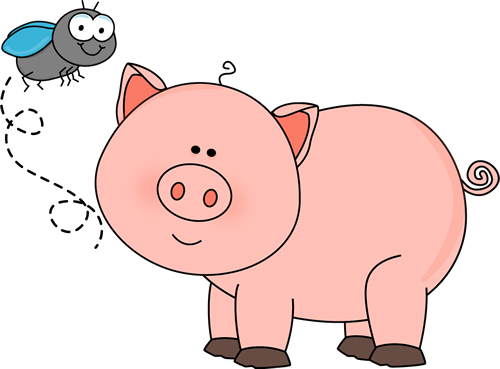 Guinea Pig Clipart Face - Farm Animal Clipart Pig (500x369), Png Download
