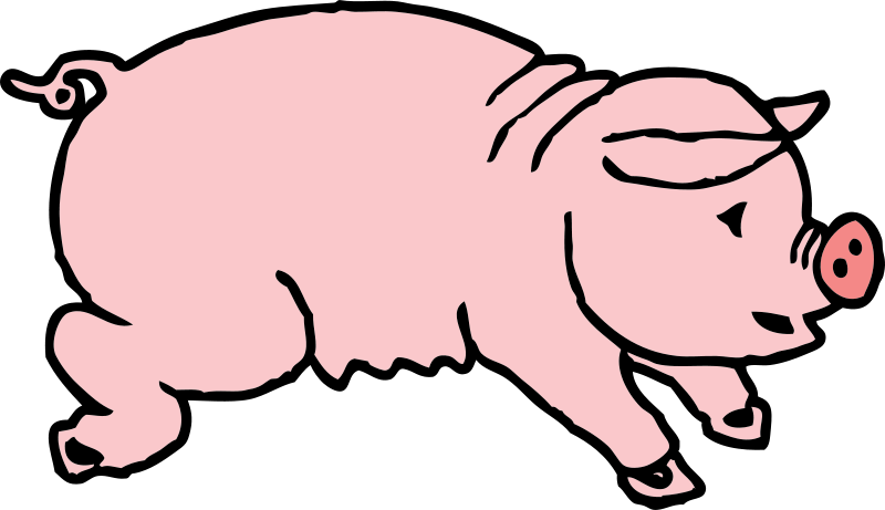Cute Pig Face Clip Art - Hog Clipart (600x346), Png Download