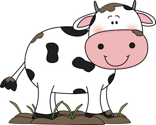 Mud Clipart Pig Face - Cow With Flower Embroidery Design (500x402), Png Download