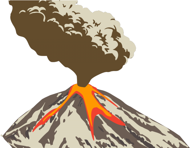 Eruption Clipart Ash Cloud - Volcano Clipart Png (640x480), Png Download