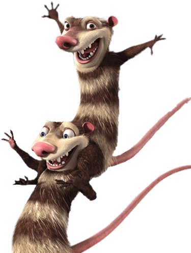 Ice Age Tyler And Dan - Personaggi Era Glaciale 5 (449x496), Png Download