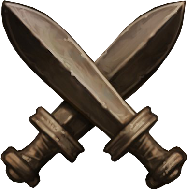 Fancy Crossed Swords - Crossed Swords Png (400x400), Png Download