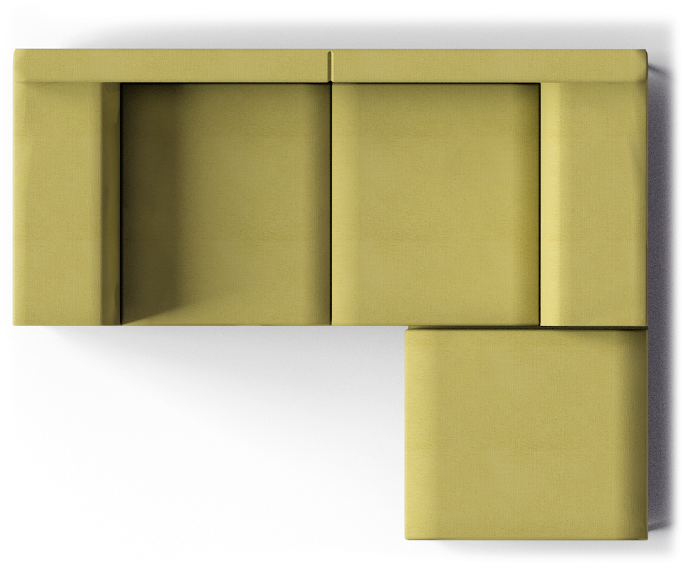 Kramfors Sofa Combinaison Top - Sofa Png Top View Hd (1000x850), Png Download