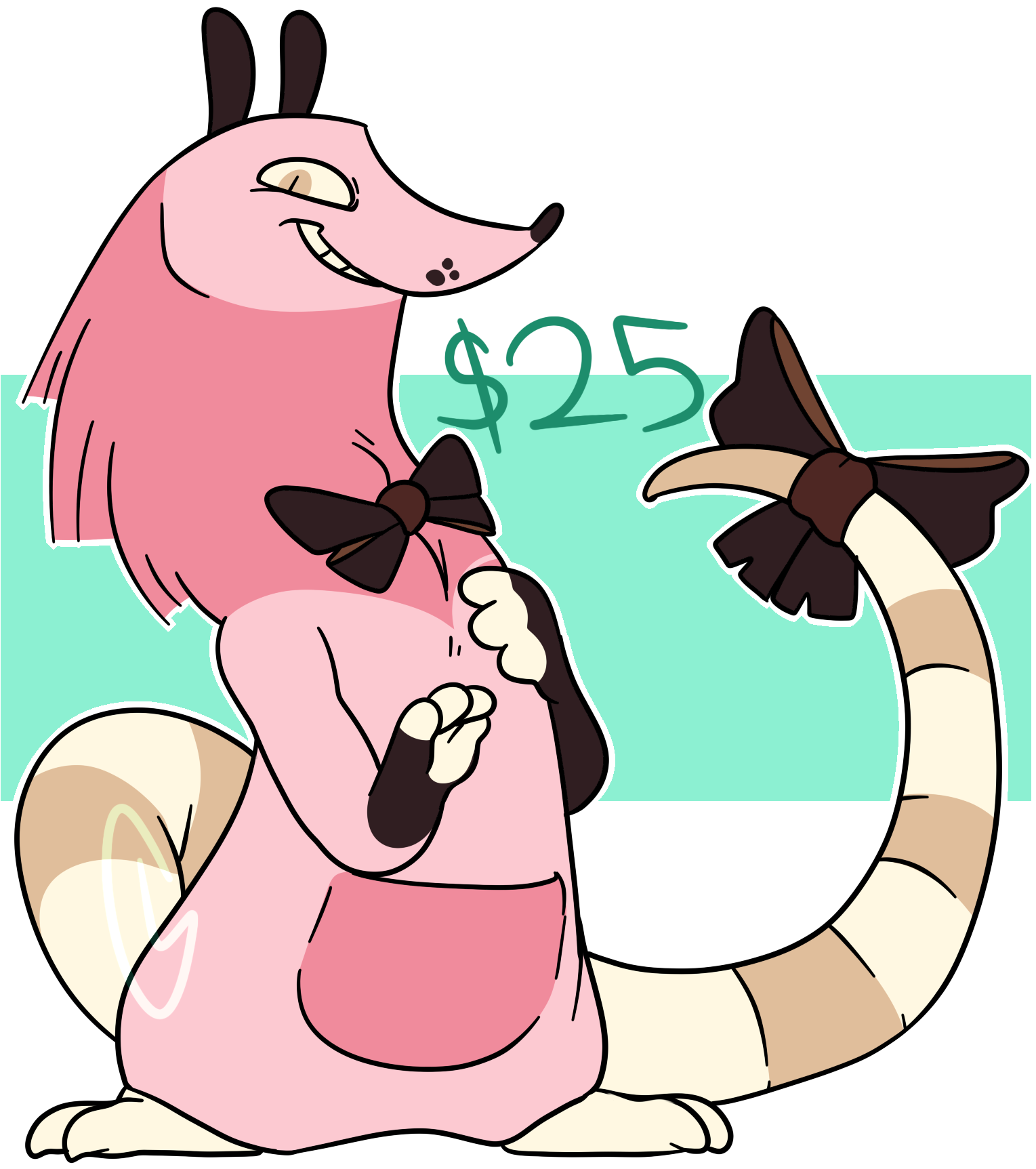Opossum My Possum [adopt] - Cartoon (1705x1780), Png Download