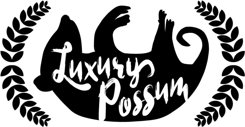 Luxurypossum-black (1000x543), Png Download