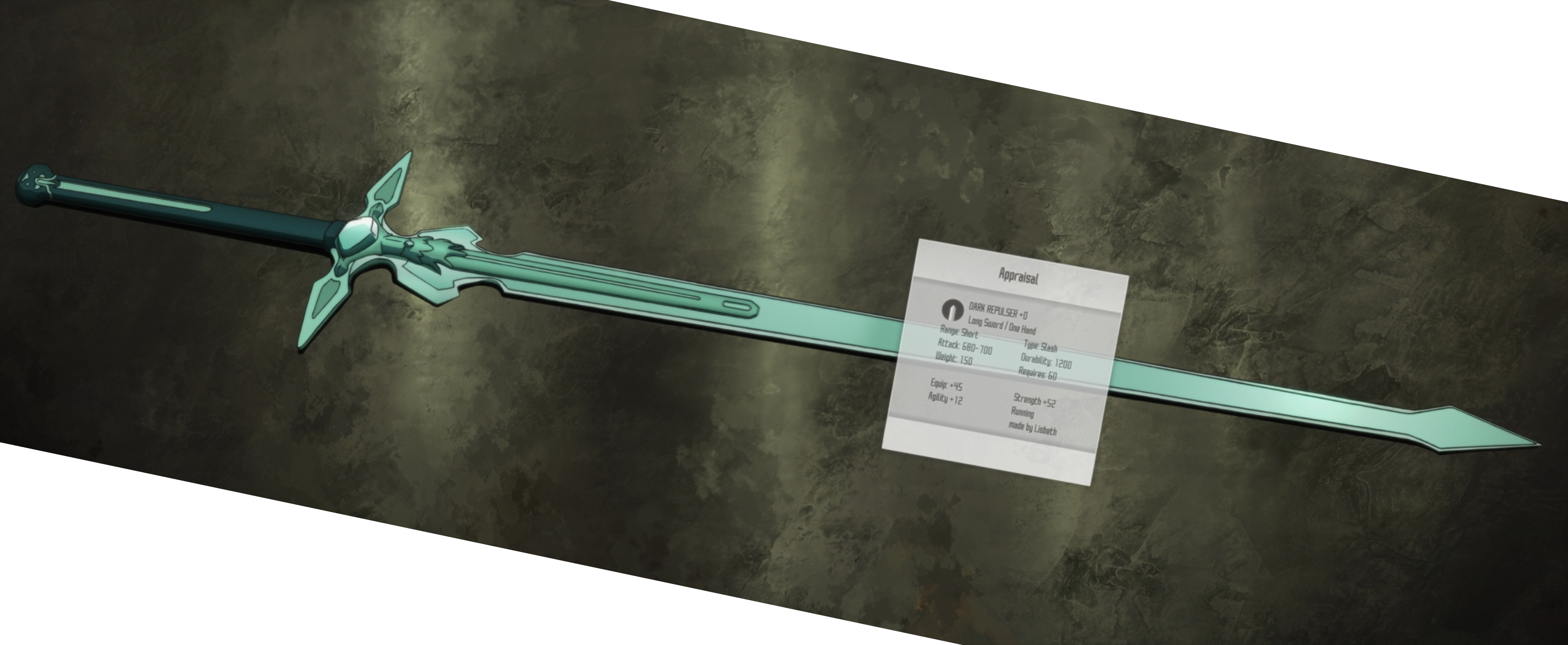 Dark Repulser - Dragon Poop Sword (3180x1307), Png Download