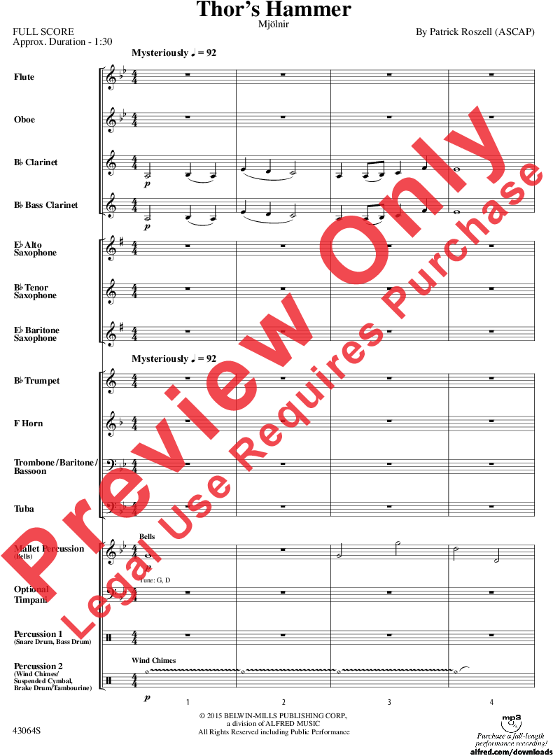 Thor's Hammer Thumbnail Thor's Hammer Thumbnail Thor's - Forbidden City Sheet Music (864x1152), Png Download