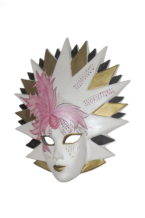 Mask, Venetian, Venetian Mask, Carnival, Masquerade - Mask (480x720), Png Download