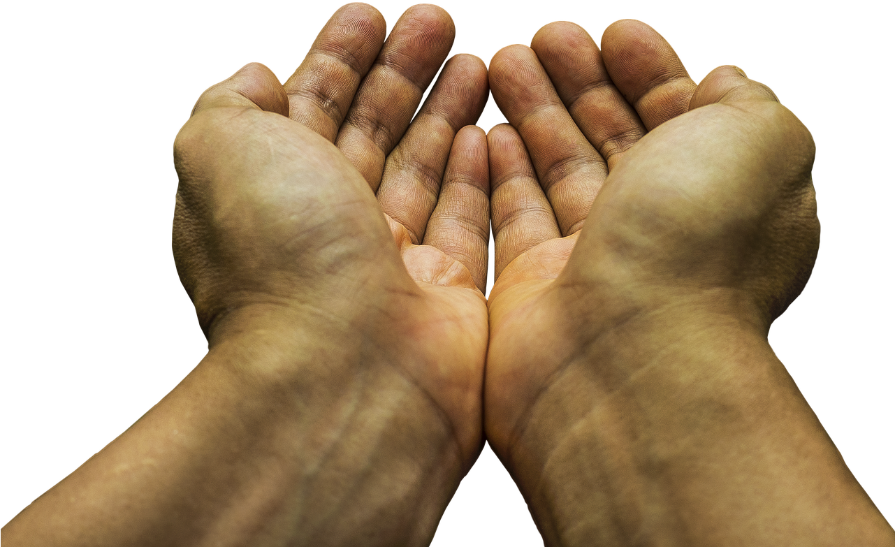 When We Give To Strangers Or To Those Incapable Of - Begging Hands Png (1280x960), Png Download