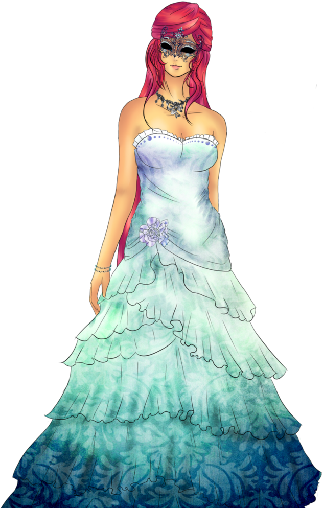 Soc Ball By Varrebeest On Deviantart - Anime Masquerade Ball Dresses (780x1025), Png Download