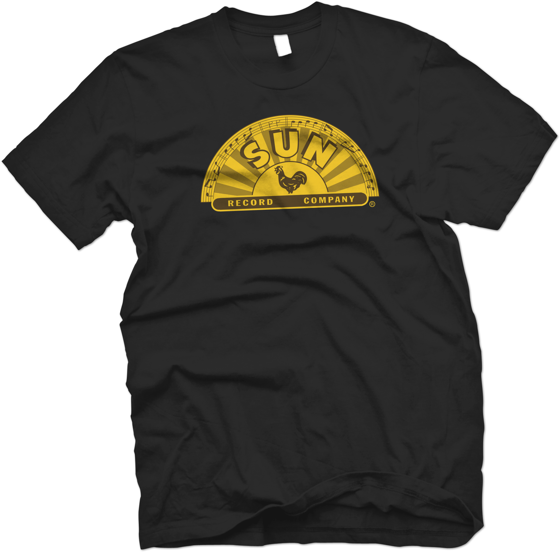 Sun Records Offically Licensed Half Sun Crest Tee-black - Do I Look Like Someone Who Cares (1911x1915), Png Download
