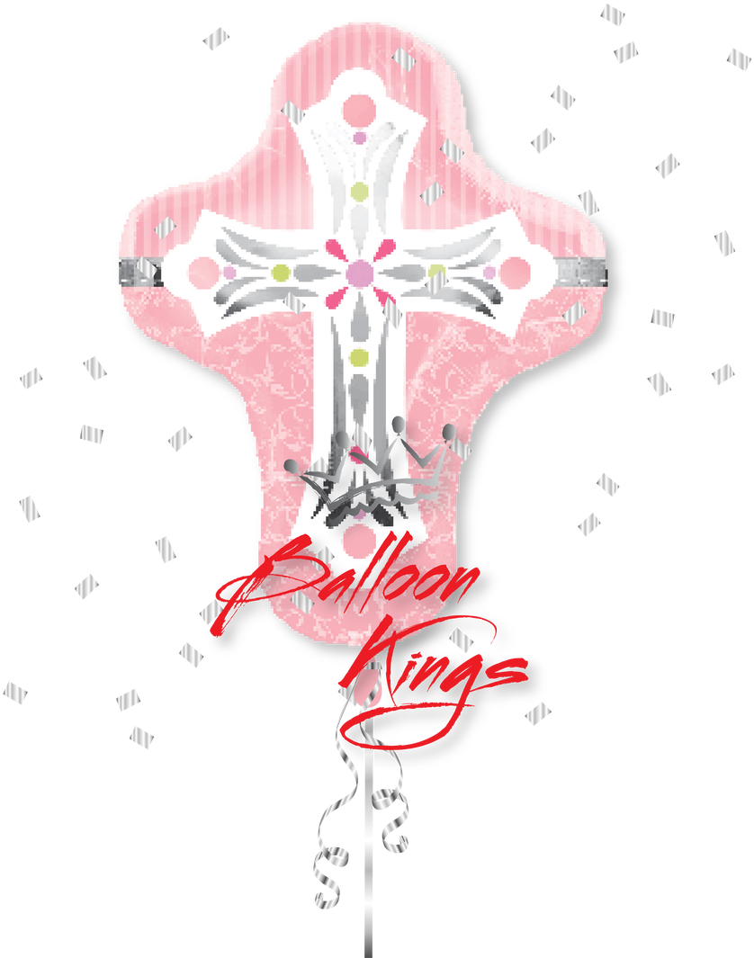 Pink Cross - First Holy Communion Cross Pink (1280x1280), Png Download