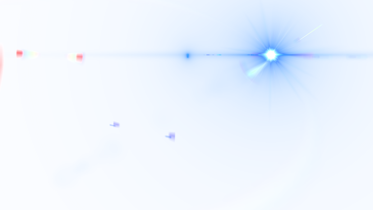 Side Blue Lens Flare Png Image (1200x674), Png Download