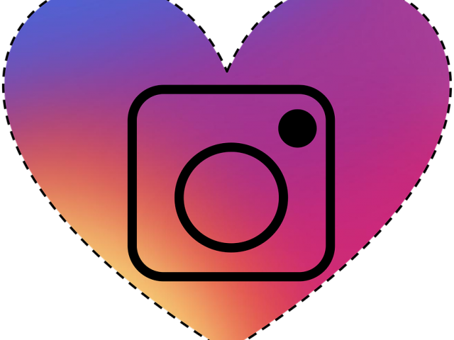 Instagram Heart Png Transparent Images - Instagram (640x480), Png Download