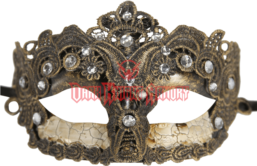 Kayso Lm005b Vintage Bronze Lace Plastic Mask, (850x850), Png Download
