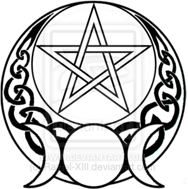 Png Transparent At Getdrawings Com Free For Personal - Pentacle And Moon Tattoo (400x400), Png Download