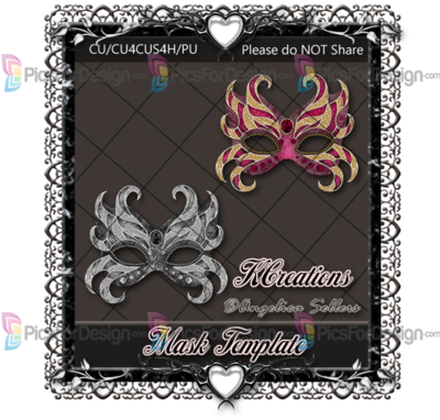 Masquerade Mask Template Cu4cu - Zahvalnice (400x400), Png Download
