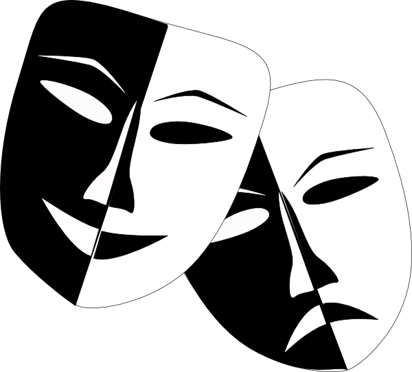 Masquerade Mask Clipart - Symbol Of Theater (600x542), Png Download