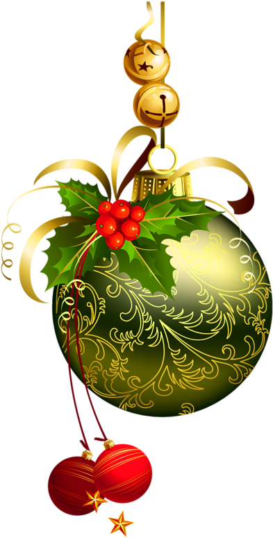 Merry Christmas Clipart Mistletoe - Transparent Background Christmas Balls (455x792), Png Download