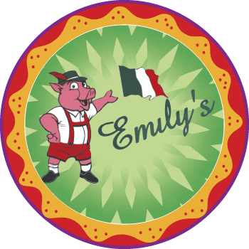 The Pork Store Pizza - Cartoon (350x350), Png Download