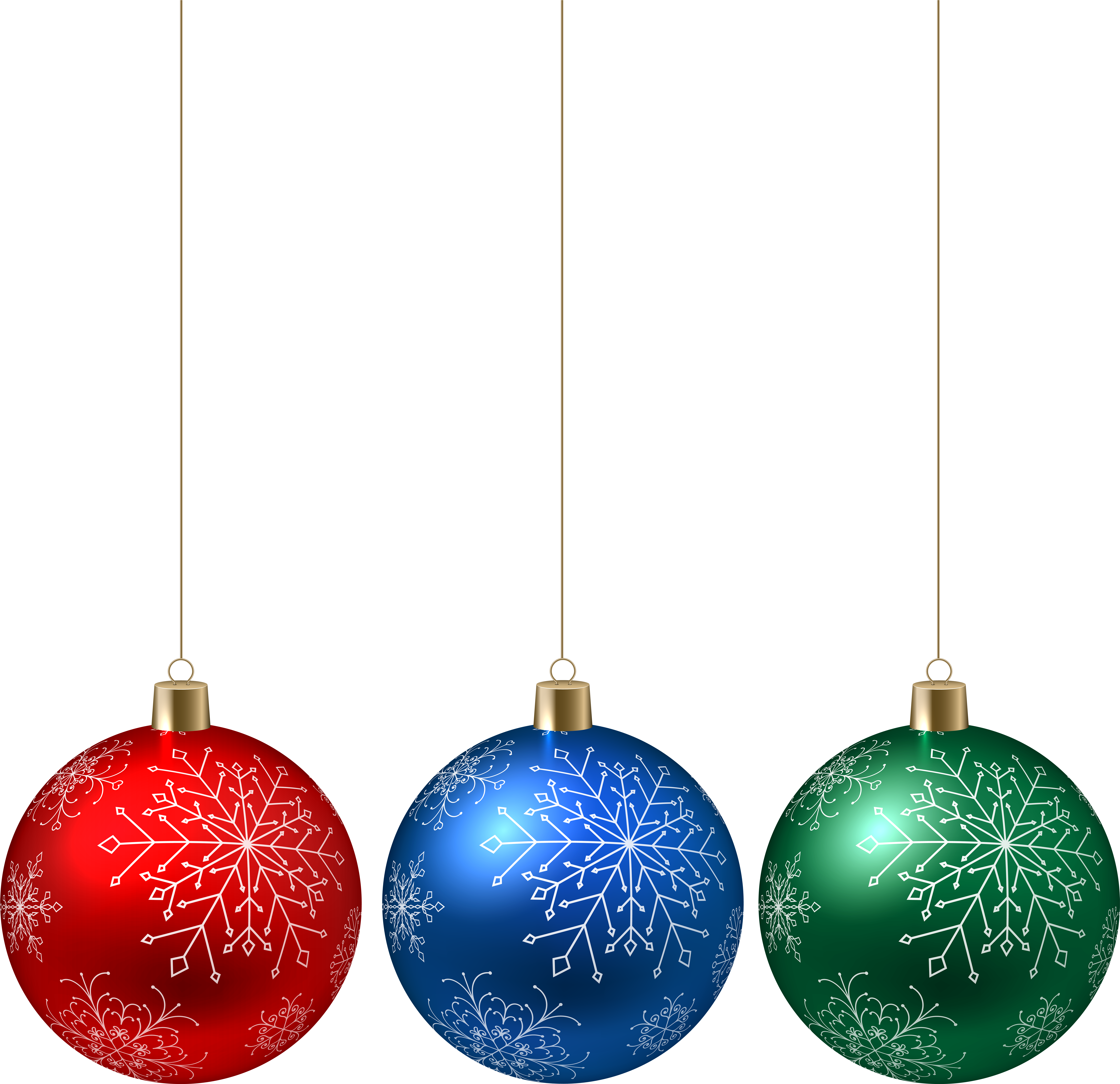 Christmas Ornaments Clip Art (8000x7676), Png Download