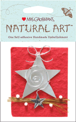 Mrs. Grossman's Natural Art Stickers-fall Sprig (288x441), Png Download