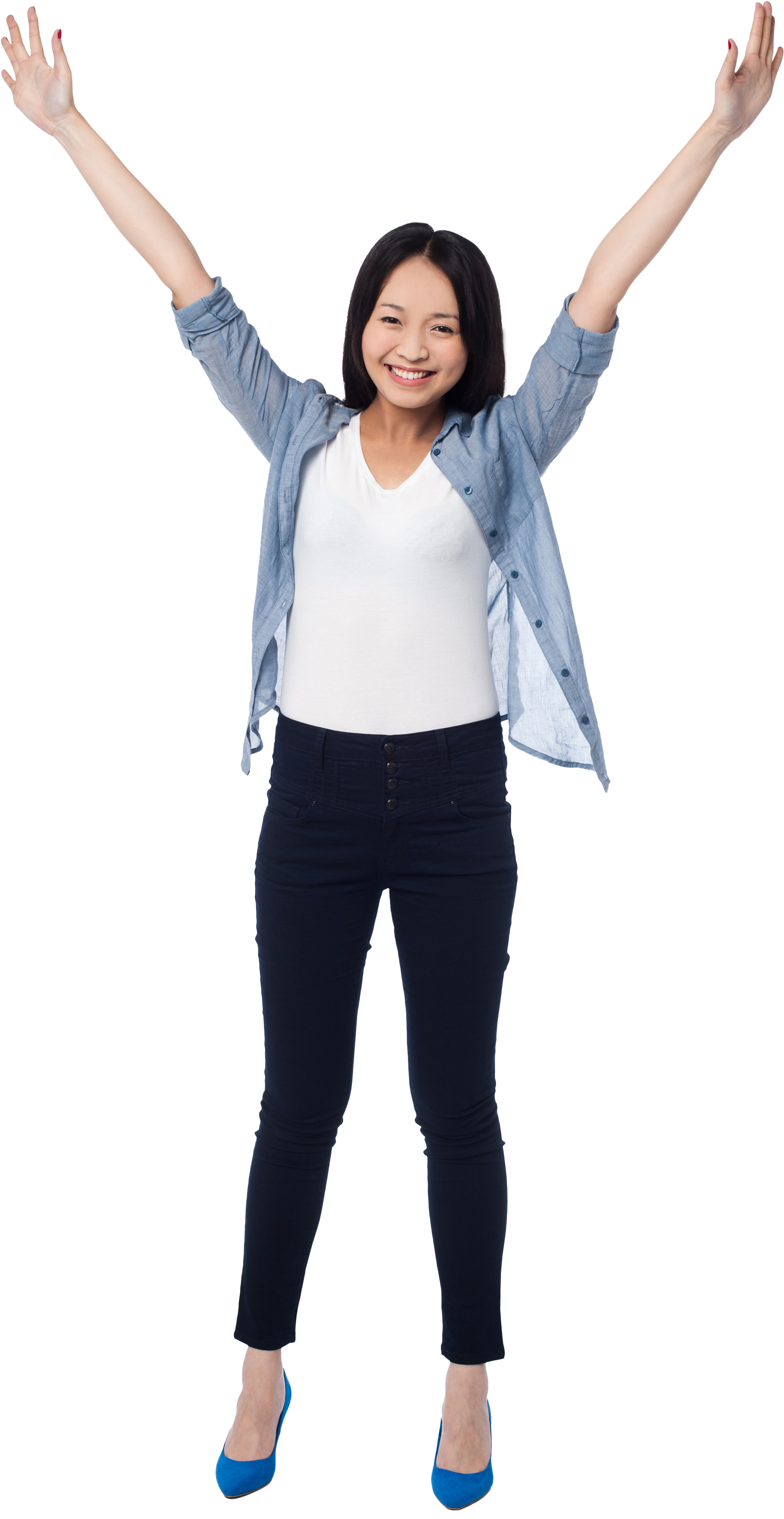 Happy Girl Png Image - Happy Person Transparent Background (3200x4809), Png Download