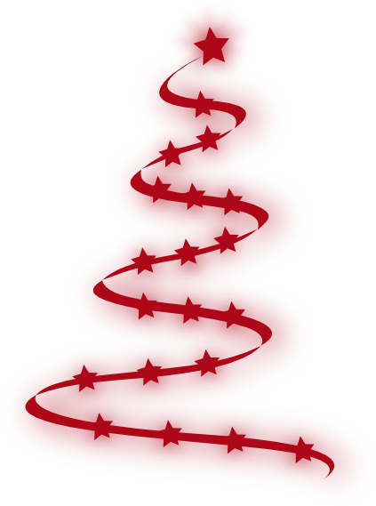 Red Christmas Tree Png (426x592), Png Download