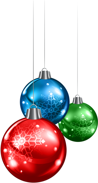 Light Blue Clipart Ornament - Christmas Balls Png (329x600), Png Download