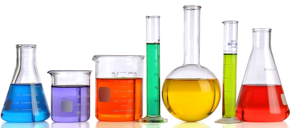 Science Lab Transparent Images - Wallmonkeys Wall Decals Wallmonkeys Laboratory Glassware (990x440), Png Download