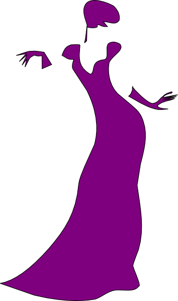 Girl Fancy Dress Clipart - Fashion Model Vector Png (354x597), Png Download