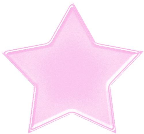 Pin Pink Star Clipart - Label (500x464), Png Download