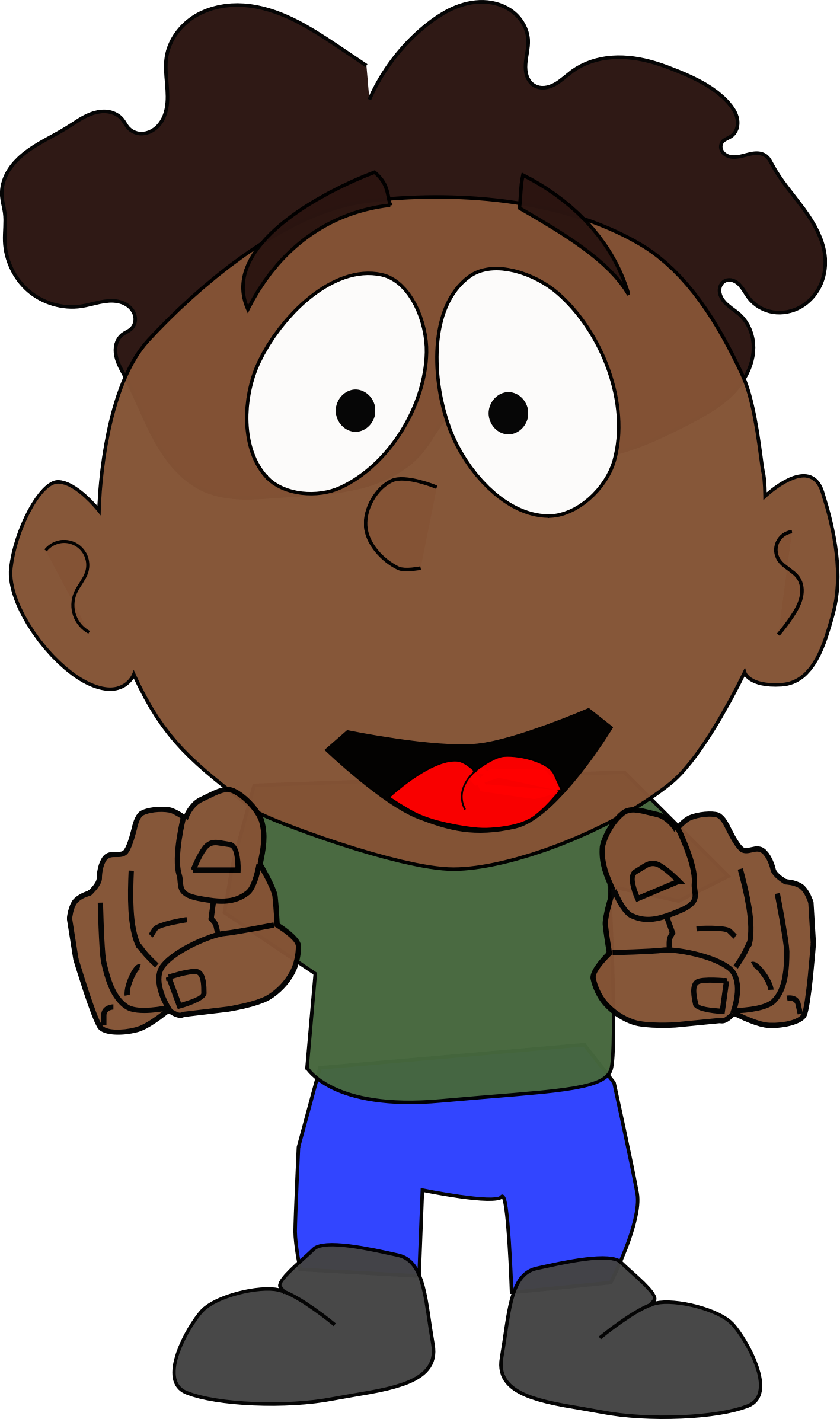 This Free Icons Png Design Of Happy African Man (1417x2394), Png Download