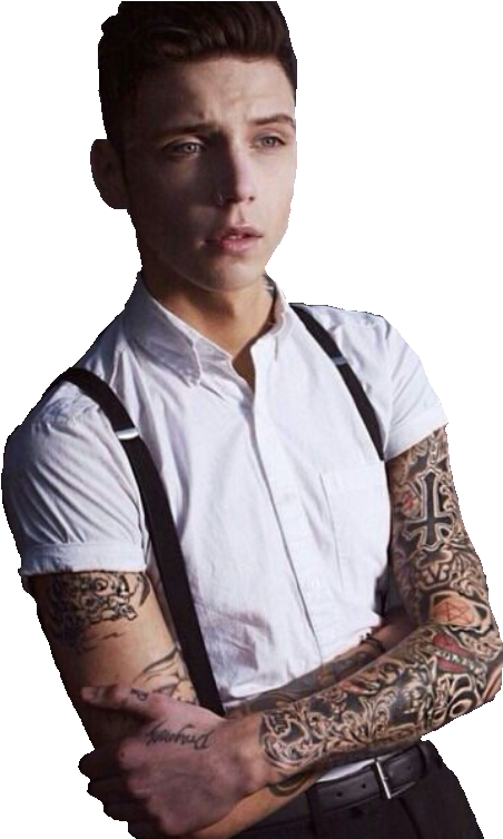 Transparent Andy Biersack 2 By Transparentandyb-d8iq64m - Brendon Urie And Andy Biersack (575x753), Png Download