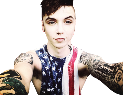 Andy Biersack Tumblr Png (500x389), Png Download