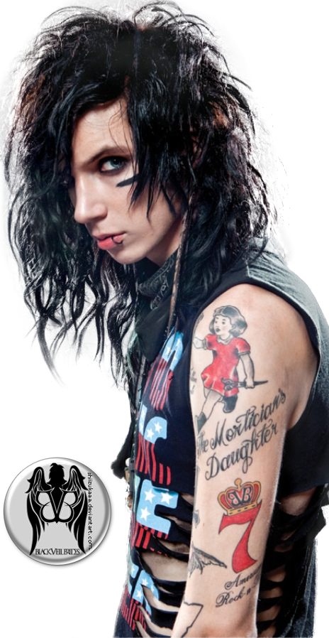 55 Images About Andy Biersack On We Heart It - Andy Black Morticians Daughter (464x898), Png Download
