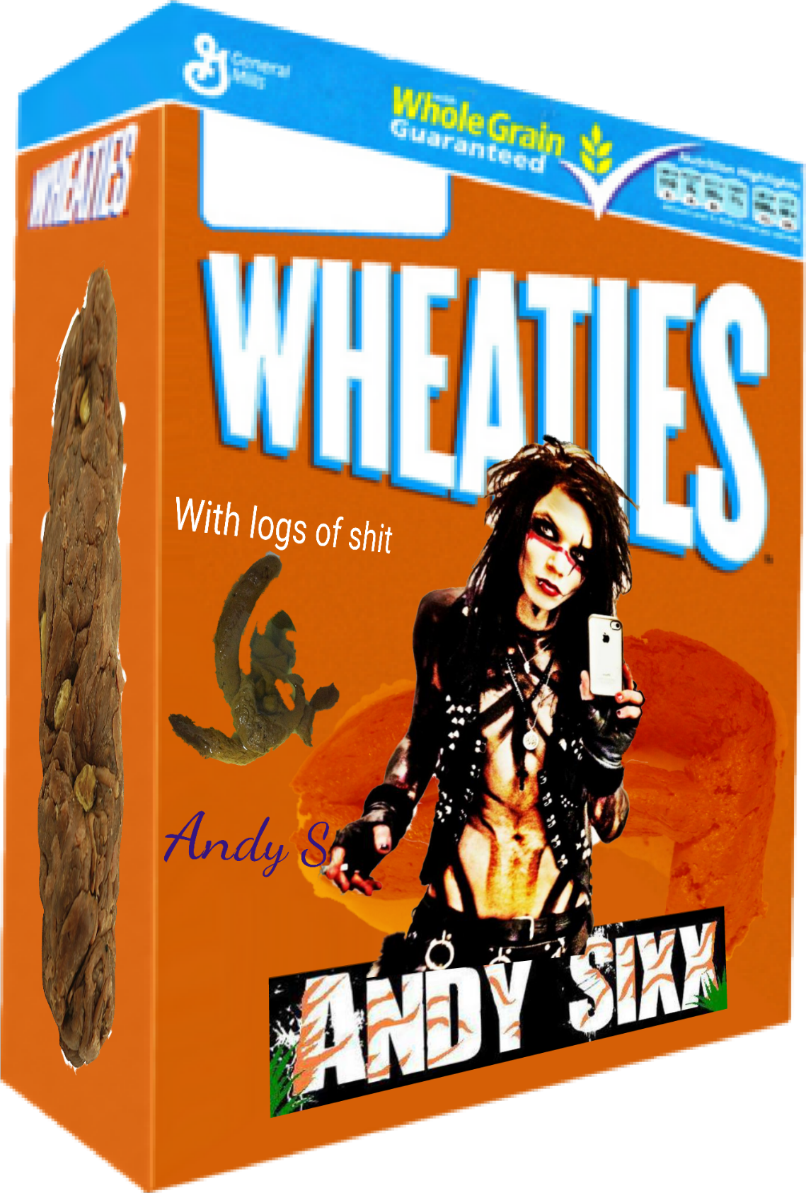 Andy Biersack Log Of Shit (1139x1686), Png Download