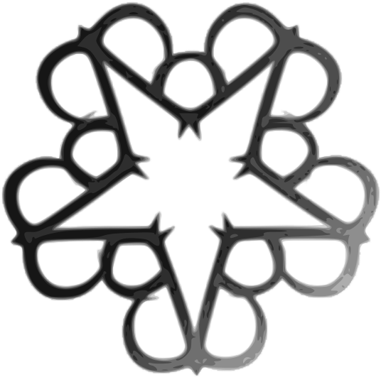 Black Veil Brides Symbol - Black Veil Brides Moon (480x360), Png Download