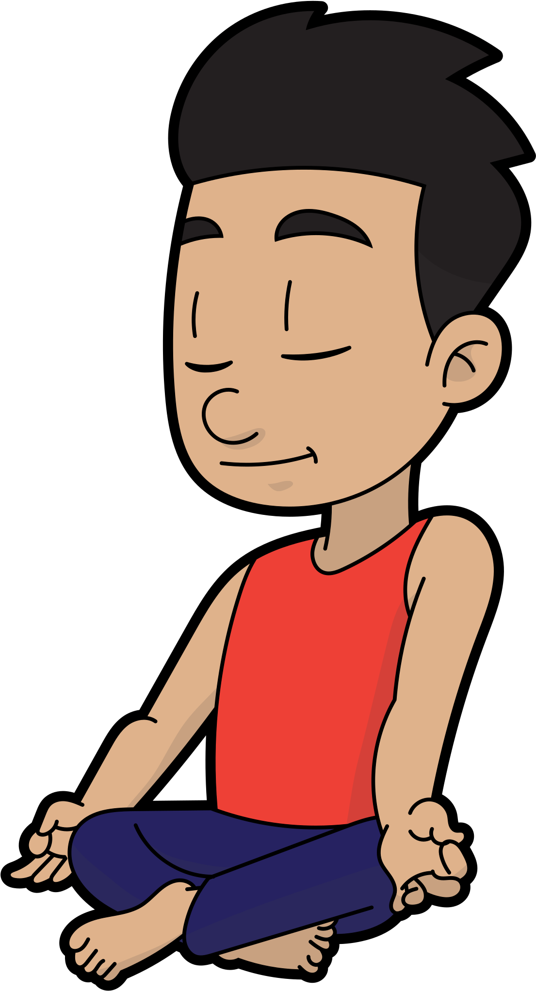 Open - Meditation Svg (2000x2297), Png Download