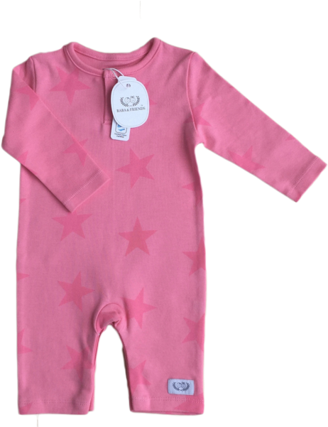 Pink Star Baby Body Suit - One-piece Garment (600x600), Png Download