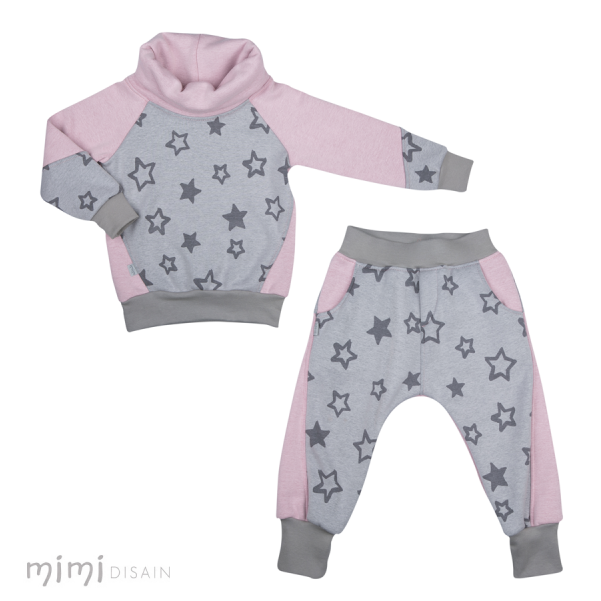 Mimi Jumper Set Pink Star - Polka Dot (800x800), Png Download